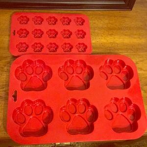 Dog Paw Print Candy Cake Soap Molds